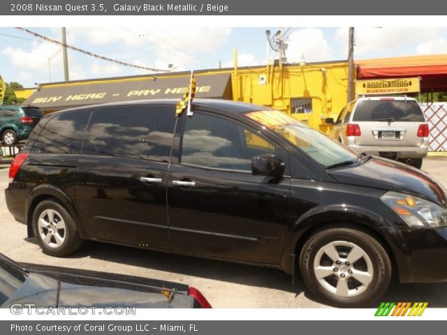 2008 Nissan Quest 3.5 in Galaxy Black Metallic