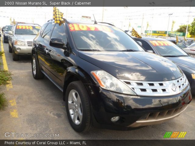 2003 Nissan Murano SL in Super Black