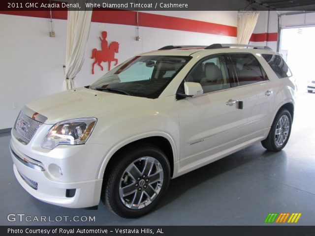 2011 GMC Acadia Denali in White Diamond Tintcoat