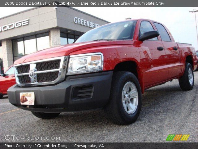 2008 Dodge Dakota ST Crew Cab 4x4 in Flame Red