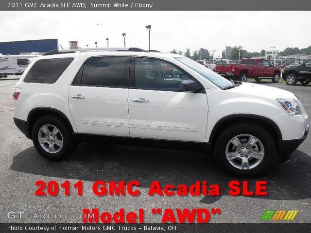 2011 GMC Acadia SLE AWD in Summit White