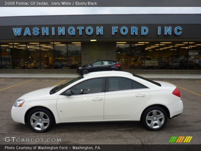 2008 Pontiac G6 Sedan in Ivory White