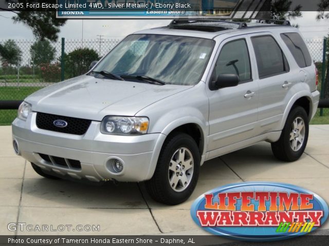 2005 Ford Escape Limited 4WD in Silver Metallic