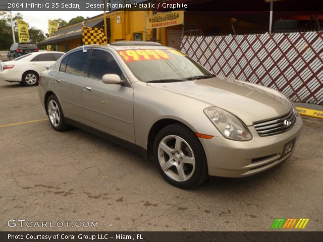 2004 Infiniti G 35 Sedan in Desert Platinum Metallic
