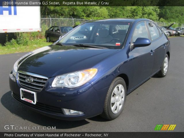 2008 Hyundai Elantra GLS Sedan in Regatta Blue Metallic