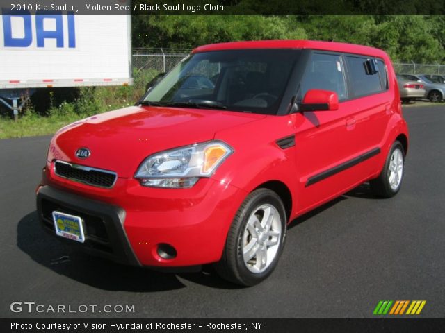 2010 Kia Soul + in Molten Red
