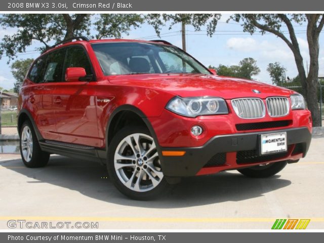 2008 BMW X3 3.0si in Crimson Red