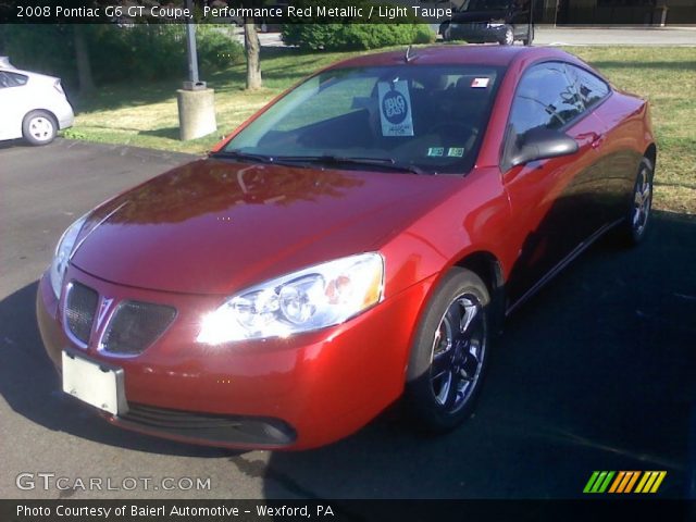 2008 Pontiac G6 GT Coupe in Performance Red Metallic