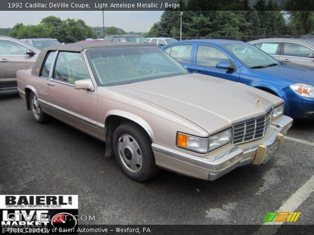 1992 Cadillac DeVille Coupe in Light Antelope Metallic
