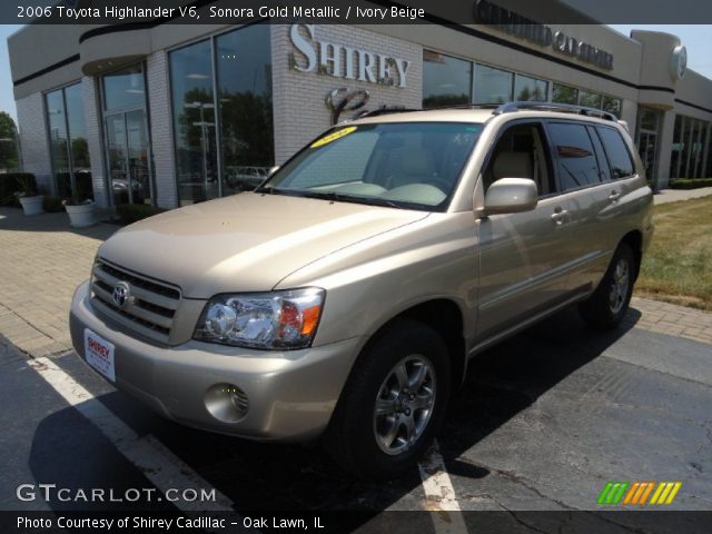 2006 Toyota Highlander V6 in Sonora Gold Metallic