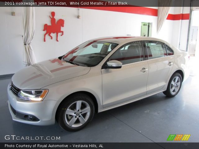 2011 Volkswagen Jetta TDI Sedan in White Gold Metallic