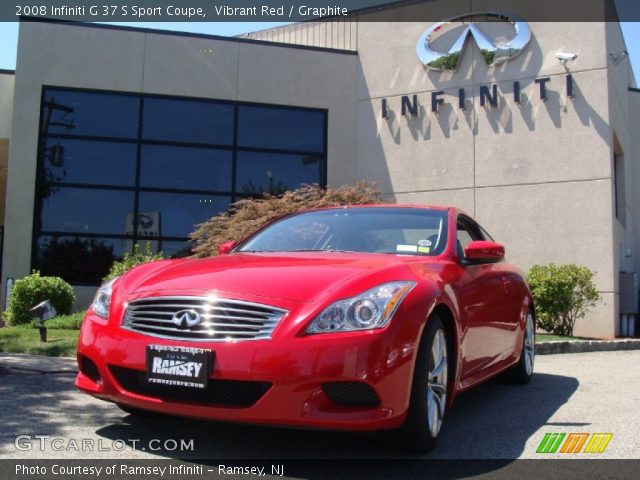 2008 Infiniti G 37 S Sport Coupe in Vibrant Red
