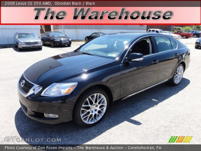 2008 Lexus GS 350 AWD in Obsidian Black
