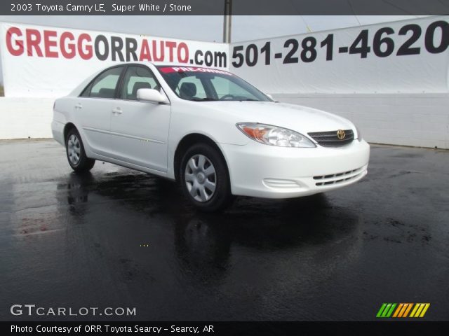 2003 Toyota Camry LE in Super White