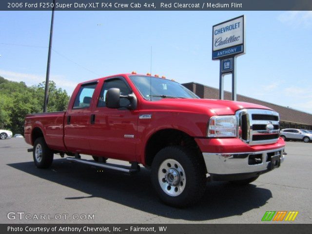 2006 Ford F250 Super Duty XLT FX4 Crew Cab 4x4 in Red Clearcoat