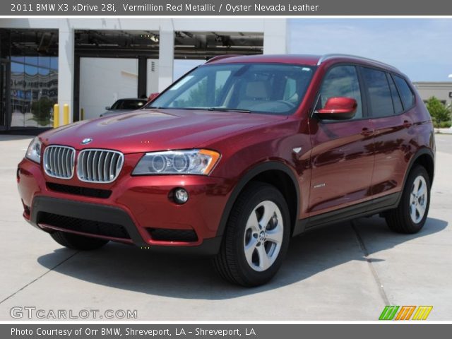 2011 BMW X3 xDrive 28i in Vermillion Red Metallic