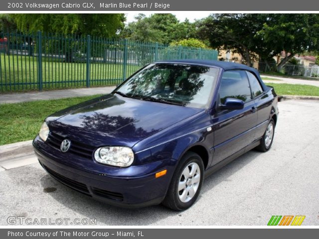 2002 Volkswagen Cabrio GLX in Marlin Blue Pearl