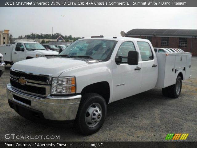 2011 Chevrolet Silverado 3500HD Crew Cab 4x4 Chassis Commercial in Summit White