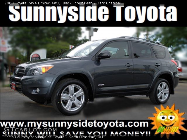 2008 Toyota RAV4 Limited 4WD in Black Forest Pearl