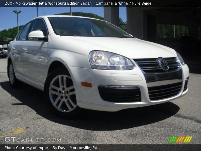 2007 Volkswagen Jetta Wolfsburg Edition Sedan in Campanella White