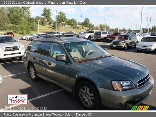 2000 Subaru Outback Wagon in Wintergreen Metallic
