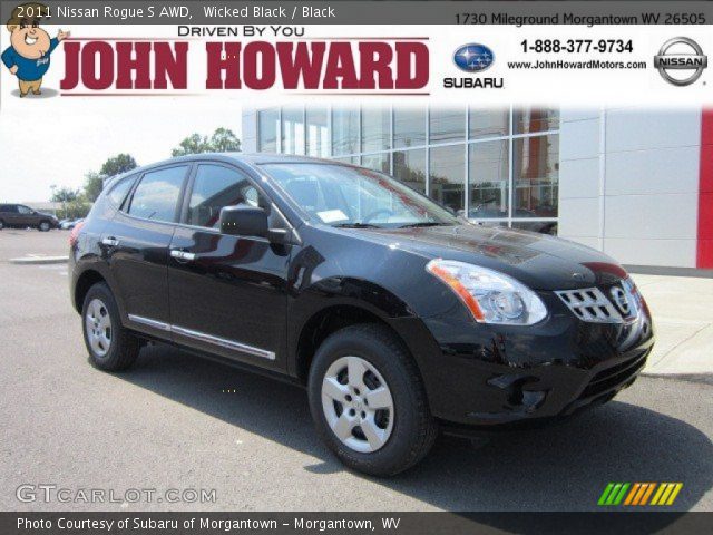 2011 Nissan Rogue S AWD in Wicked Black