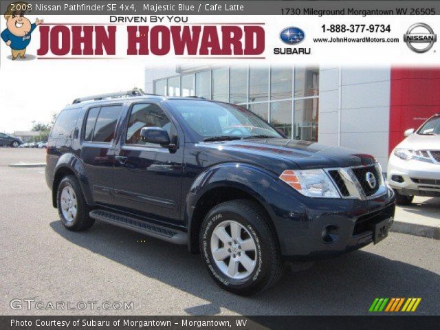2008 Nissan Pathfinder SE 4x4 in Majestic Blue