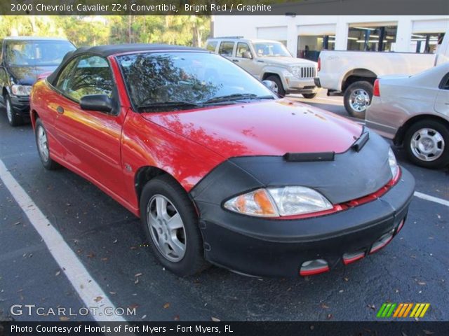 2000 Chevrolet Cavalier Z24 Convertible in Bright Red