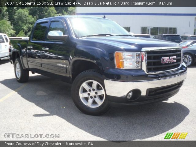 2007 GMC Sierra 1500 SLE Crew Cab 4x4 in Deep Blue Metallic