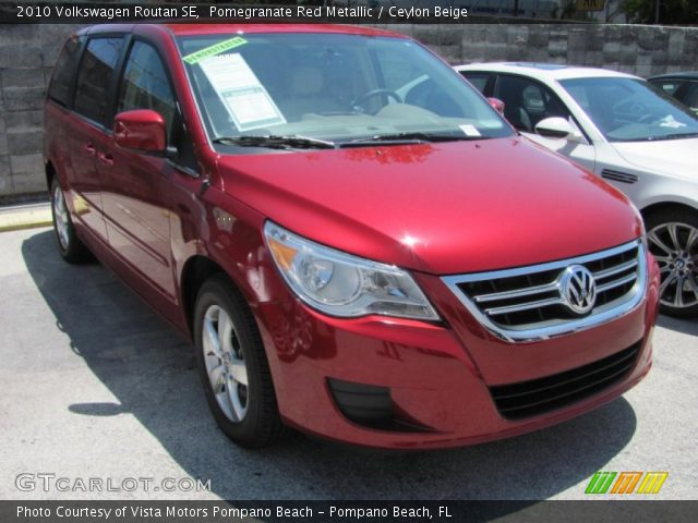 2010 Volkswagen Routan SE in Pomegranate Red Metallic