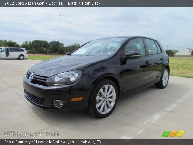 2012 Volkswagen Golf 4 Door TDI in Black