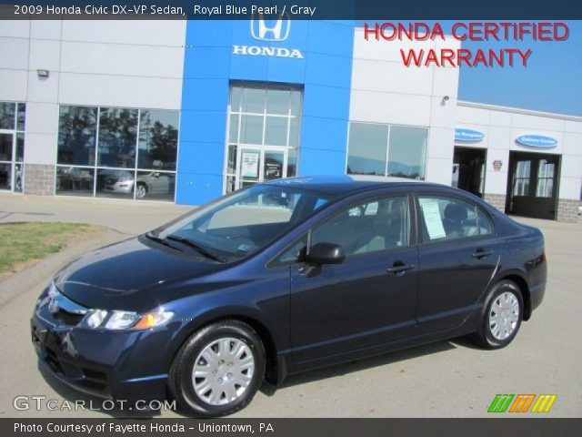 2009 Honda Civic DX-VP Sedan in Royal Blue Pearl