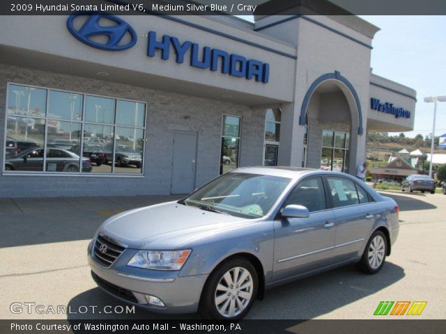 2009 Hyundai Sonata Limited V6 in Medium Silver Blue