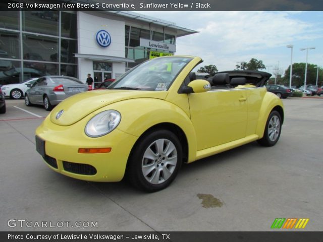 2008 Volkswagen New Beetle S Convertible in Sunflower Yellow