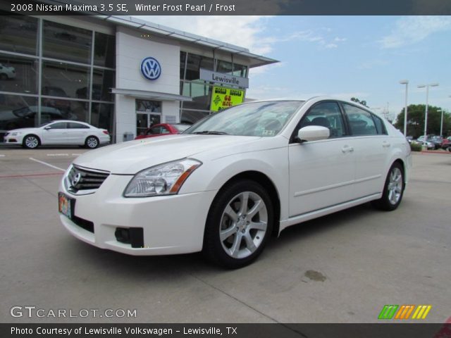 2008 Nissan Maxima 3.5 SE in Winter Frost Pearl