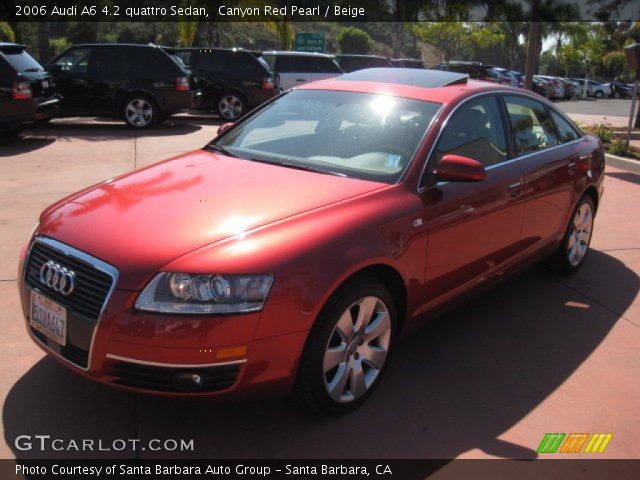 2006 Audi A6 4.2 quattro Sedan in Canyon Red Pearl