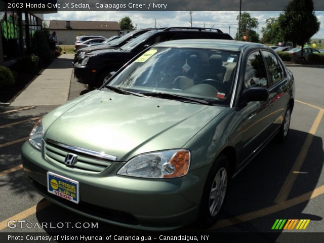 2003 Honda Civic LX Sedan in Galapagos Green