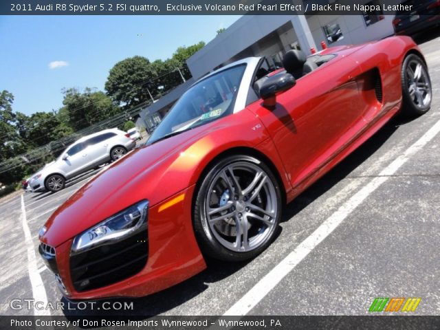 2011 Audi R8 Spyder 5.2 FSI quattro in Exclusive Volcano Red Pearl Effect