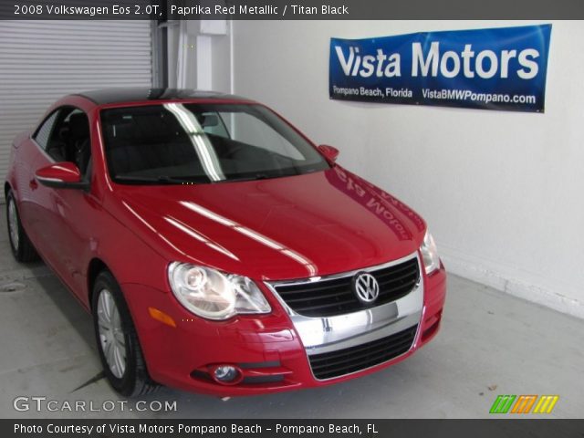 2008 Volkswagen Eos 2.0T in Paprika Red Metallic