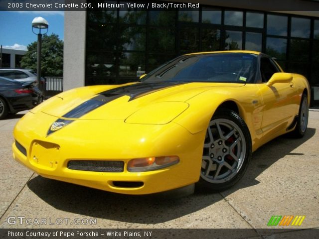 2003 Chevrolet Corvette Z06 in Millenium Yellow