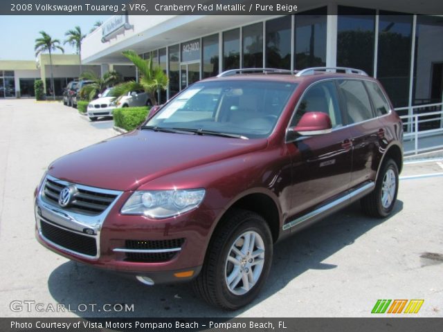 2008 Volkswagen Touareg 2 VR6 in Cranberry Red Metallic