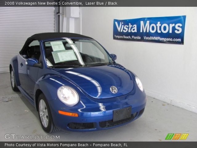 2008 Volkswagen New Beetle S Convertible in Laser Blue
