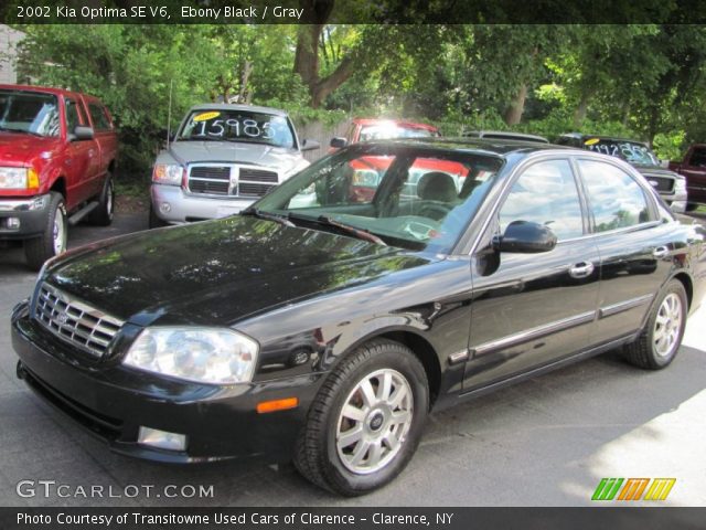 2002 Kia Optima SE V6 in Ebony Black