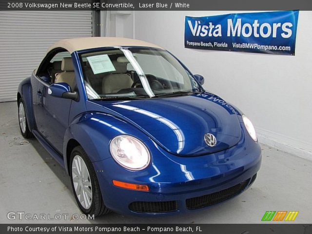 2008 Volkswagen New Beetle SE Convertible in Laser Blue
