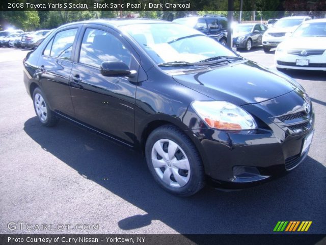 2008 Toyota Yaris S Sedan in Black Sand Pearl