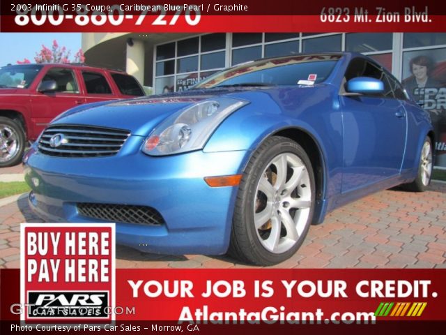 2003 Infiniti G 35 Coupe in Caribbean Blue Pearl