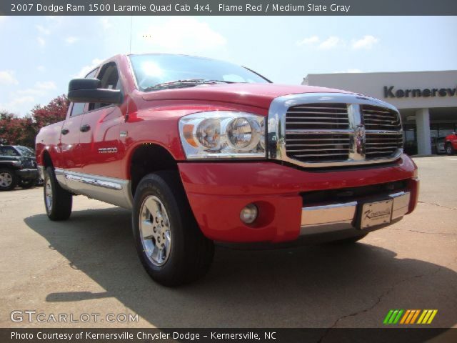 2007 Dodge Ram 1500 Laramie Quad Cab 4x4 in Flame Red