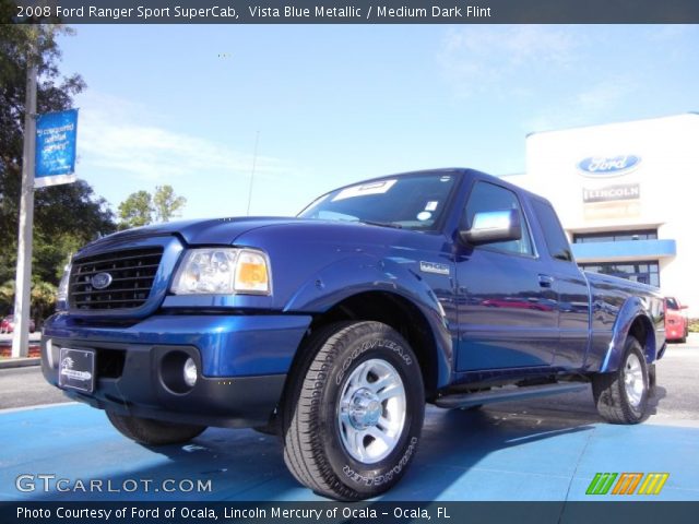 2008 Ford Ranger Sport SuperCab in Vista Blue Metallic