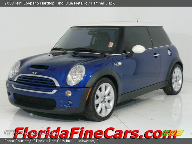 2003 Mini Cooper S Hardtop in Indi Blue Metallic