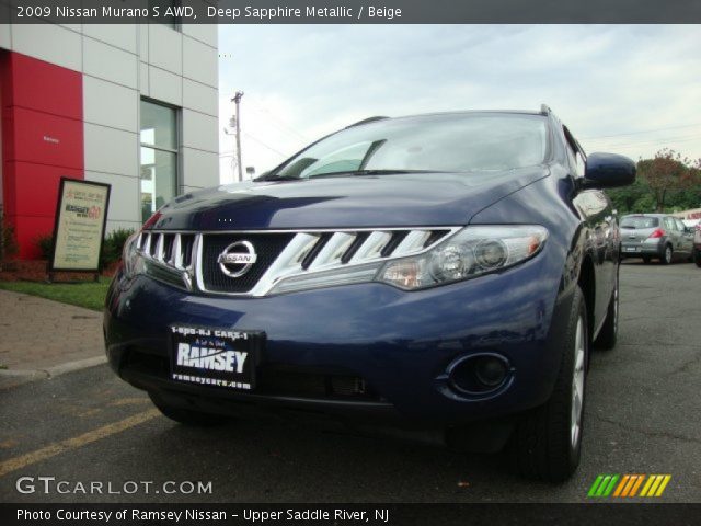 2009 Nissan Murano S AWD in Deep Sapphire Metallic
